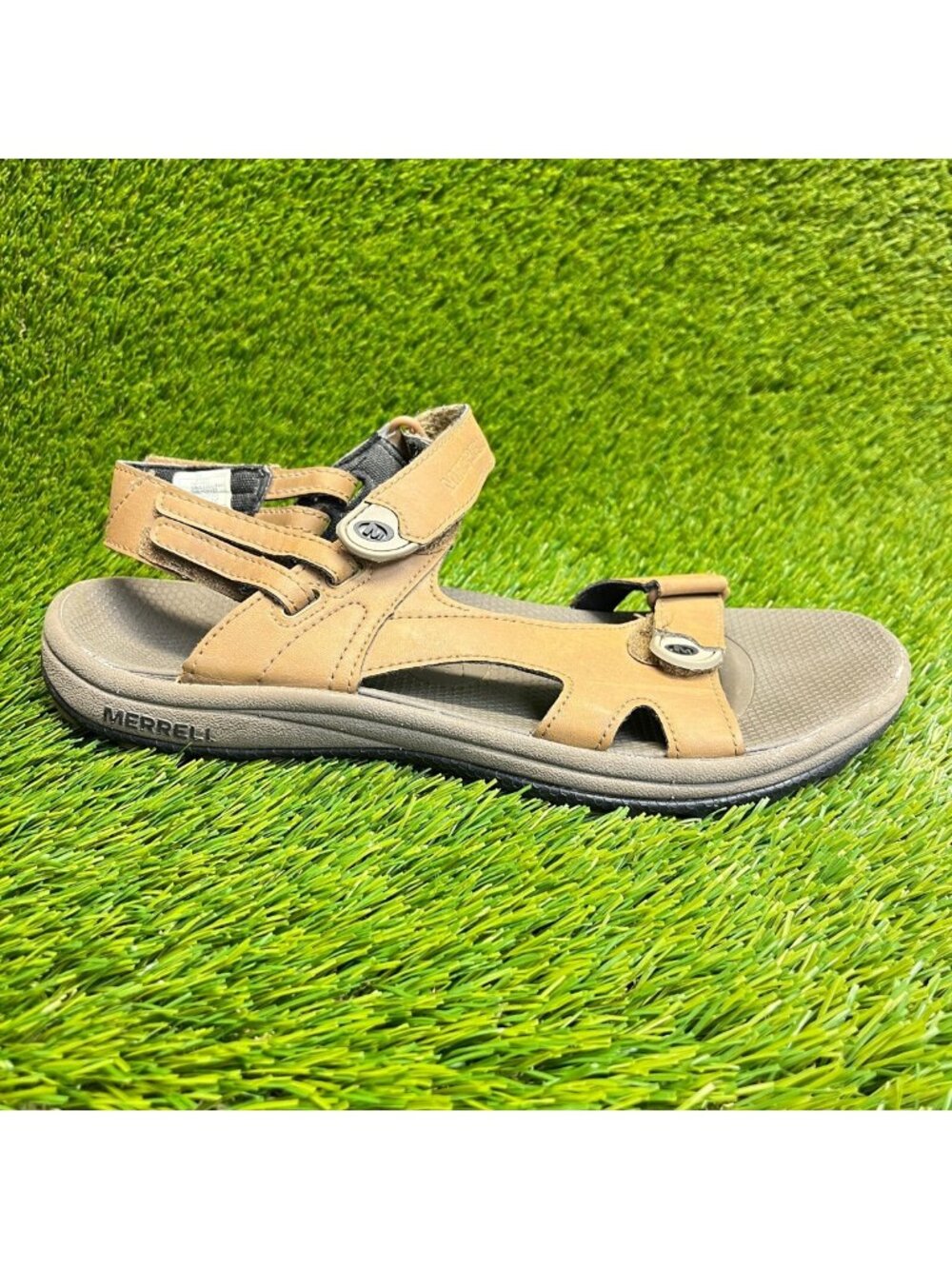 Merrell Cedrus Convertible Mens Size 10 Brown Gray Beach Outdoor Hiking Sandals